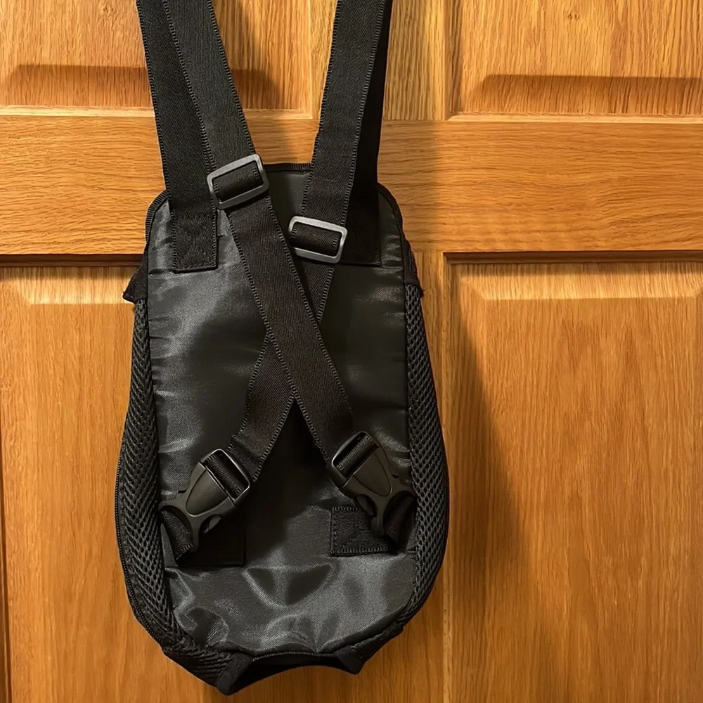 NWOT Medium black pet backpack